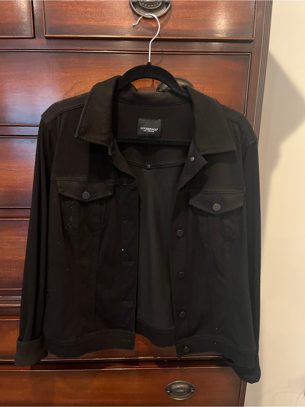 Liverpool Black Jean Jacket